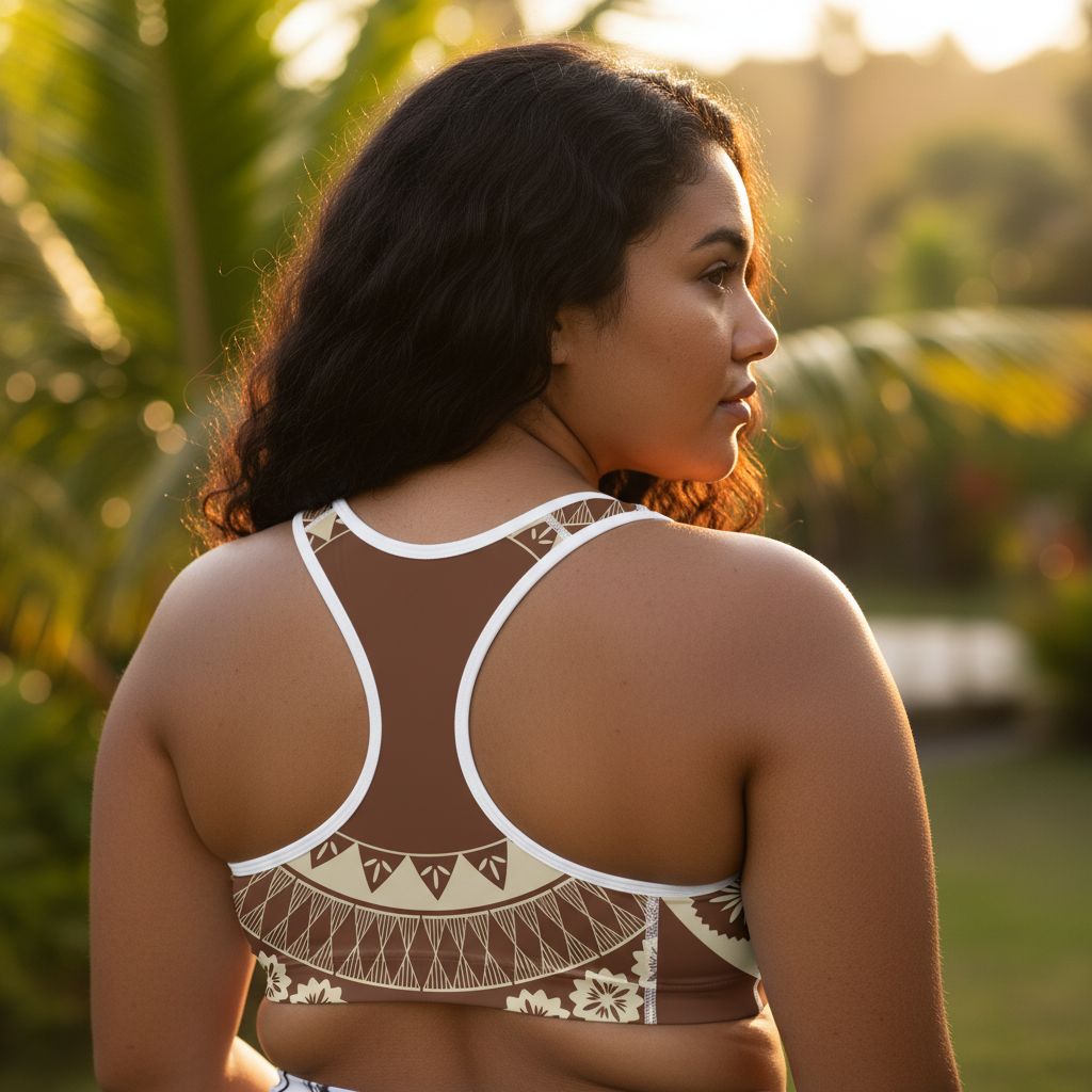 Seamless Sports Bra - Fiji Brown - AU/NZ/USA