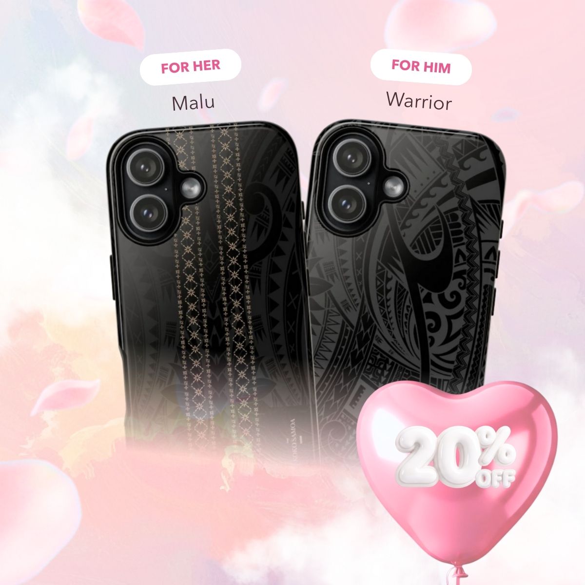 Gift Set - Strength & Grace - Matching Phone Cases - AU/NZ/USA - The Koko Samoa