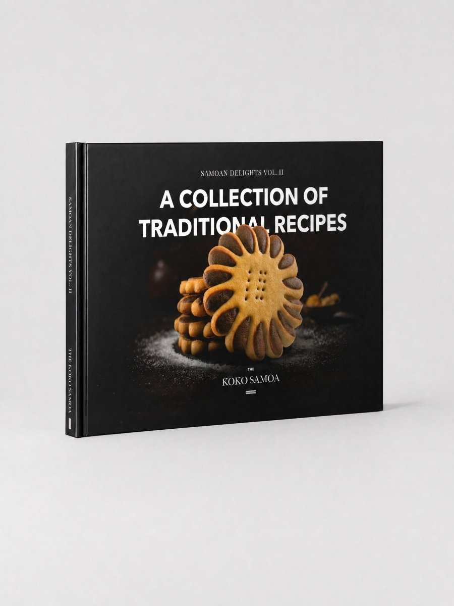 Hardcover A4 - Samoan Delights: 12 Samoan Recipes Cookbook - Vol 2 - AU/NZ/USA - The Koko Samoa