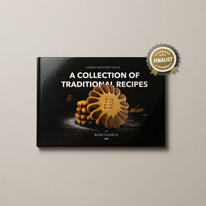 Hardcover A4 - Samoan Delights: 12 Samoan Recipes Cookbook - Vol 2 - AU/NZ/USA - The Koko Samoa