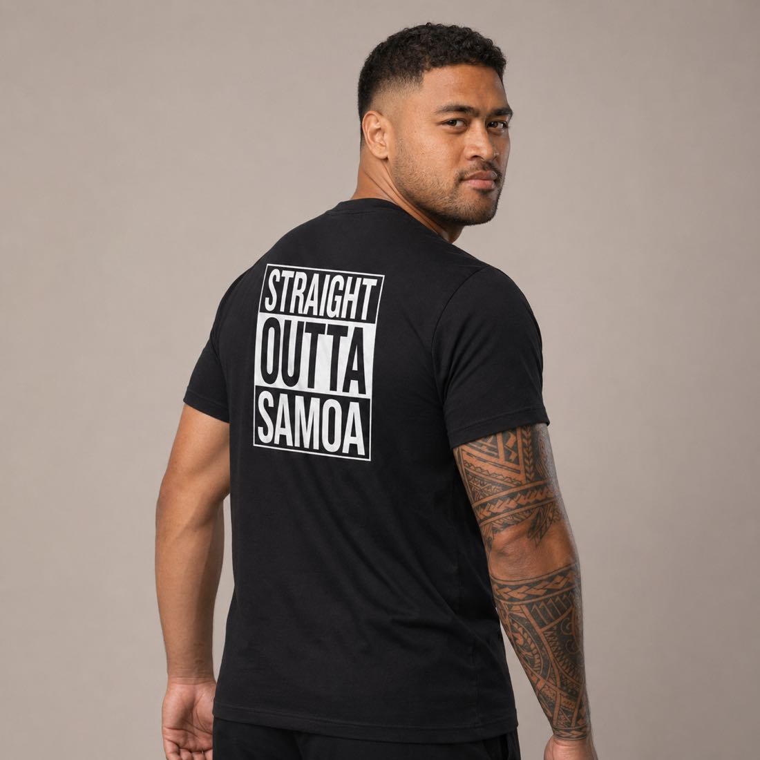 Heavy Unisex Tee - Straight Outta Samoa - AU/NZ - The Koko Samoa