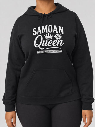 Island Hoodie™ – Samoan Queen on a light grey studio background