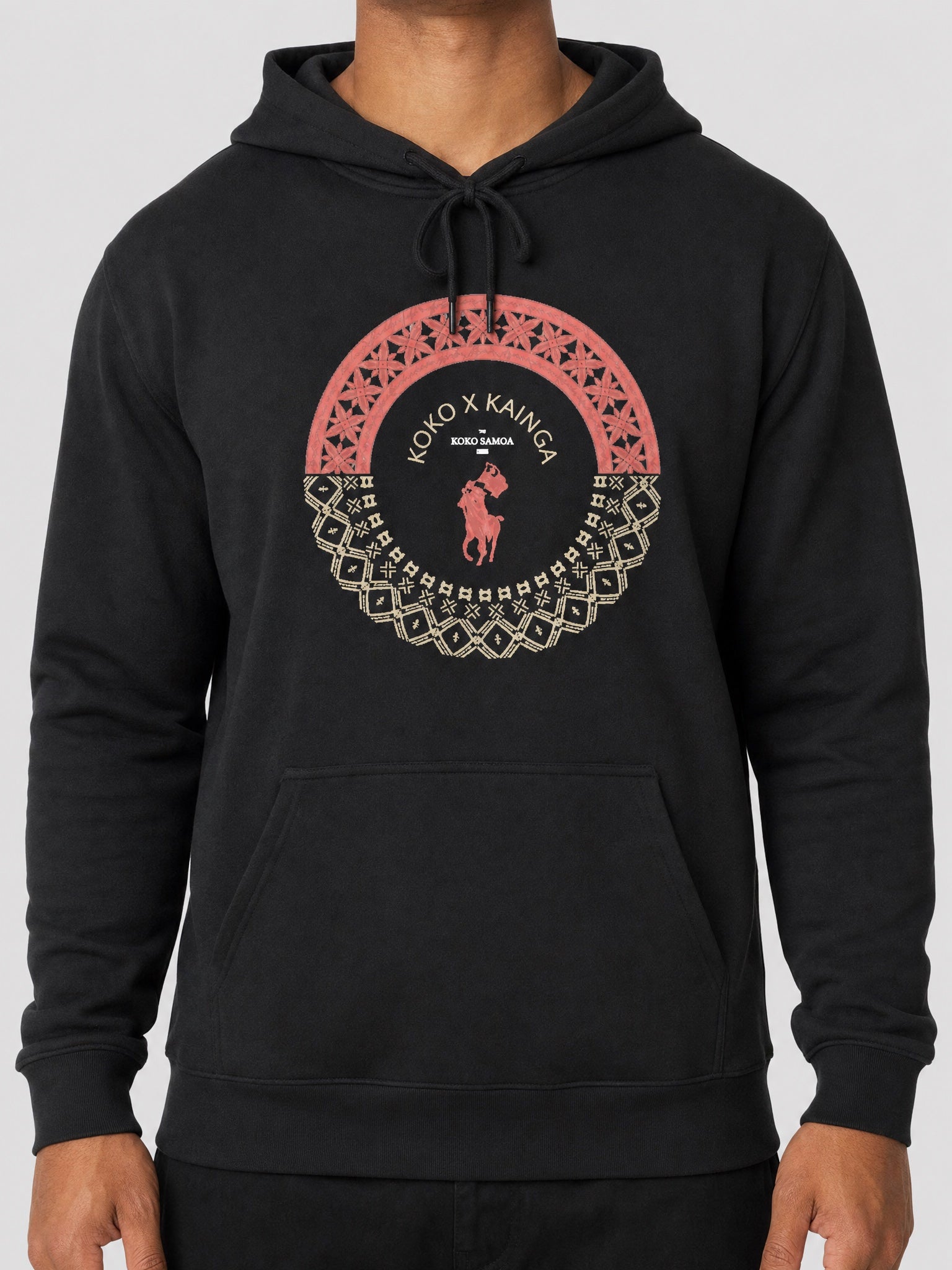 Island Hoodie™ – Tonga Samoa on a light grey studio background
