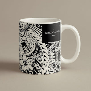 LimaLuxe™ 325ml Mug by Prima Printing featuring a floral Bloom design in vibrant colors on a ceramic mug.