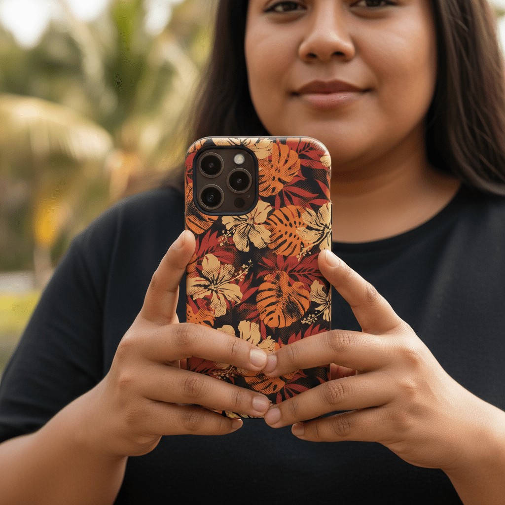 iPhone Tough Phone Case - Lalomanu Ember - AU/NZ/USA - The Koko Samoa