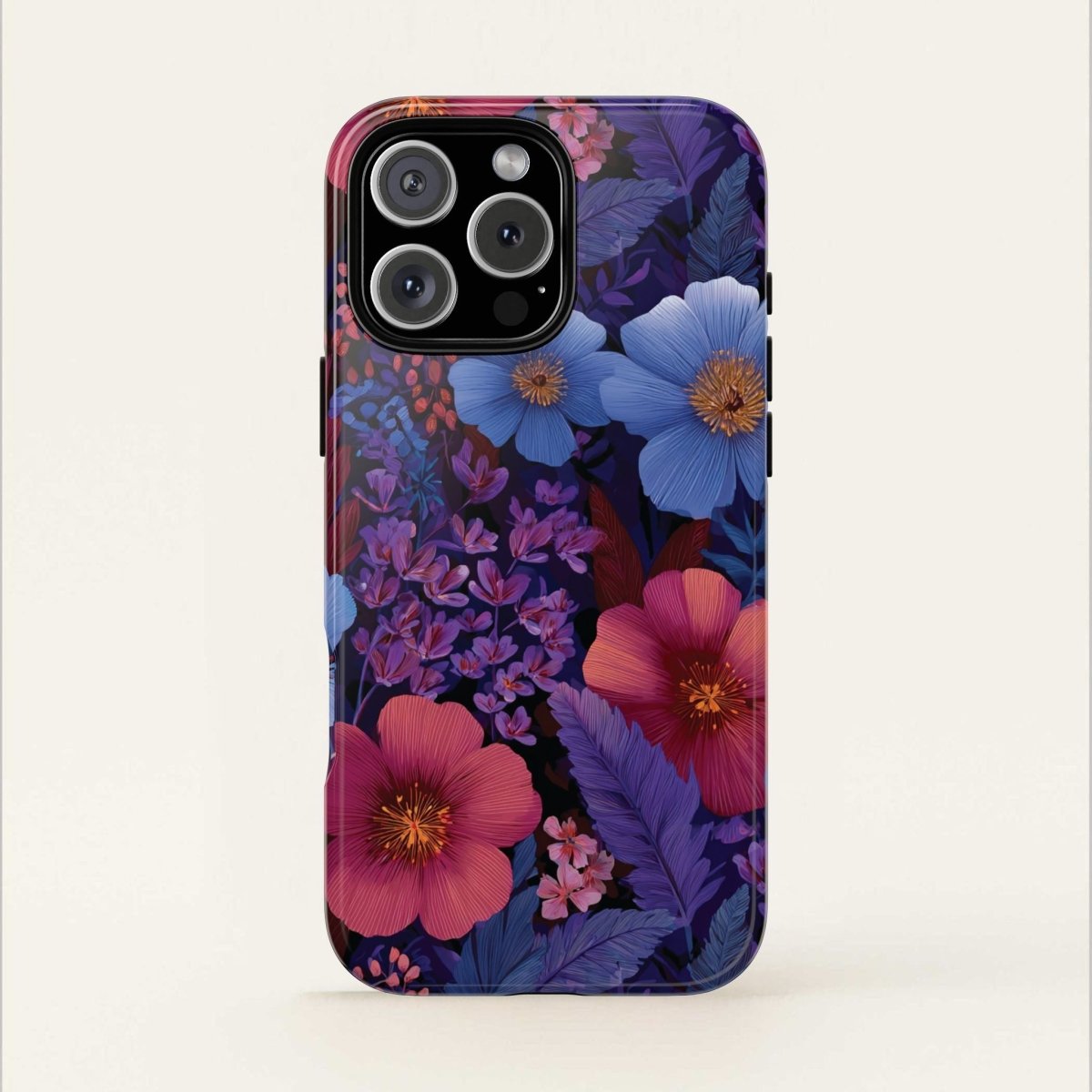 iPhone Tough Phone Case - Lavender Tropics - AU/NZ/USA