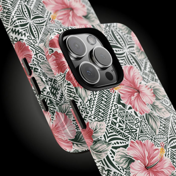iPhone Tough Phone Case - Solosolo Blooms - AU/NZ/USA - The Koko Samoa