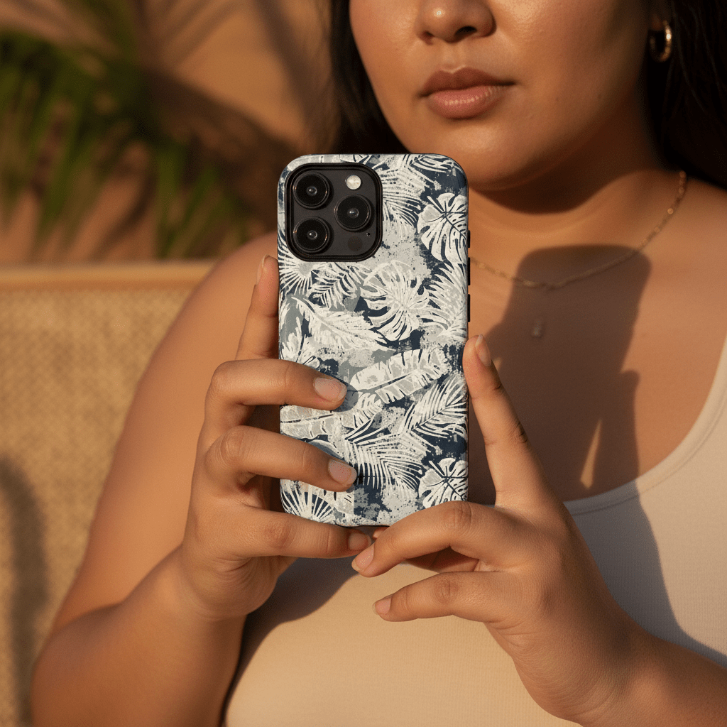 WOYC iPhone Tough Phone Case Tiavi Mist for AU/NZ/USA, rugged protective cover with a misty design for iPhone models.