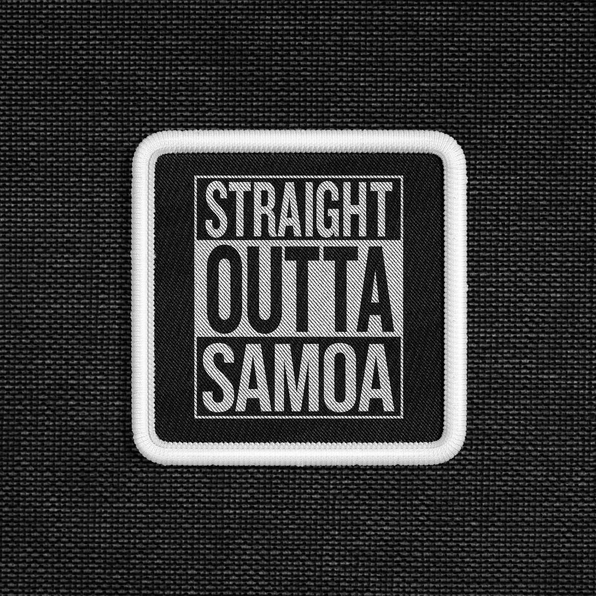 Iron - On Patch - Straight Outta Samoa - AU/NZ/USA - The Koko Samoa