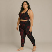 IslandFlex Leggings - Elei Red - AU/NZ/USA - The Koko Samoa