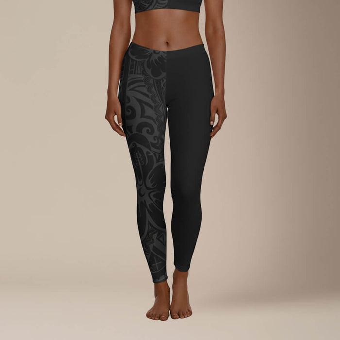 IslandFlex Mid - Rise Leggings - Dark Grey - AU/NZ/USA - The Koko Samoa