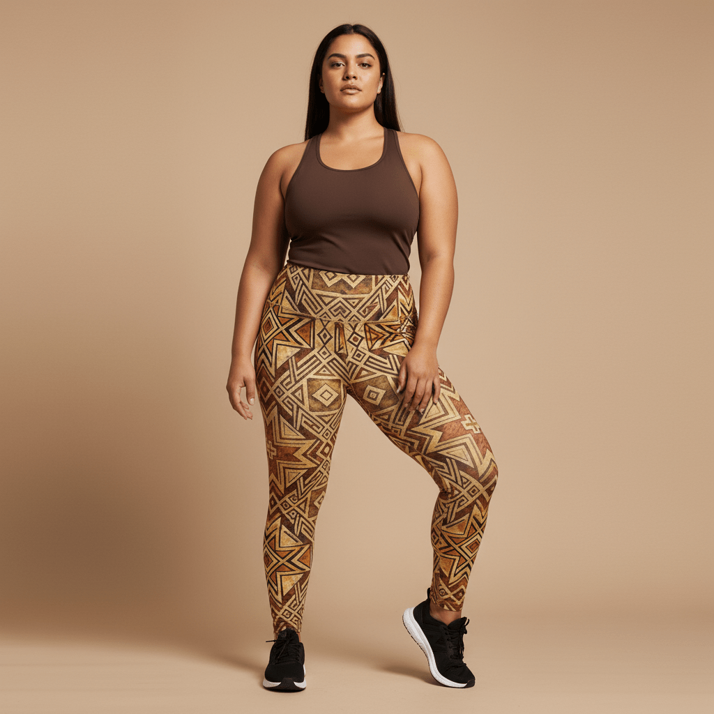 IslandFlex Mid - Rise Leggings - Earthline - AU/NZ/USA - The Koko Samoa