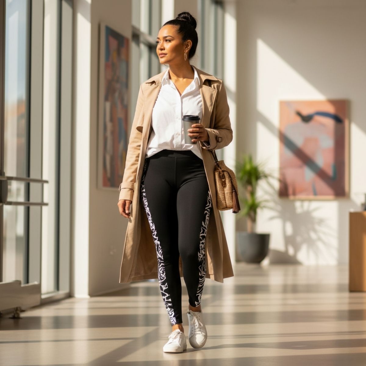 IslandFlex Mid - Rise Leggings - Faleasiu Nights - AU/NZ/USA - The Koko Samoa