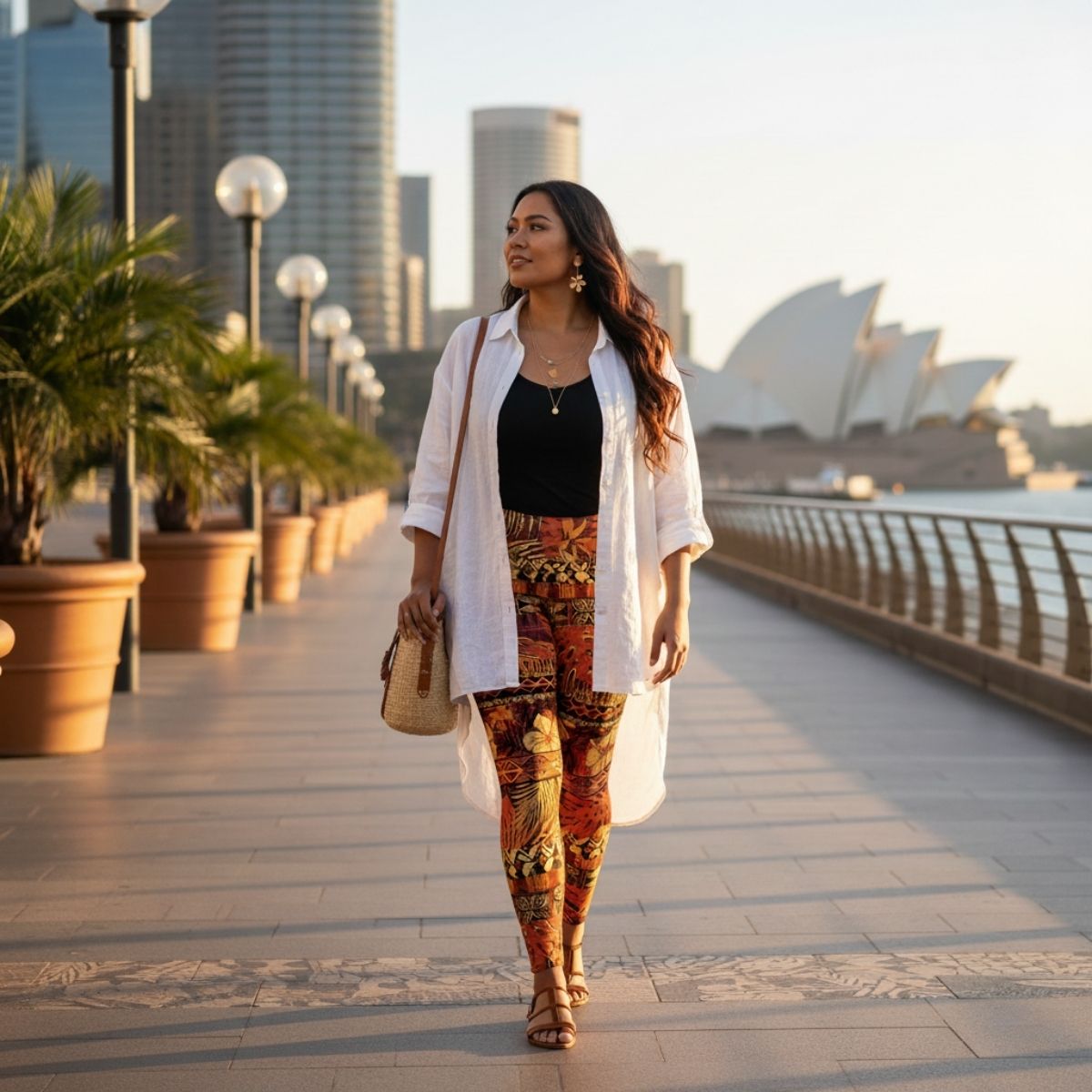 IslandFlex Mid-Rise Leggings - Poutasi Promise - AU/NZ/USA