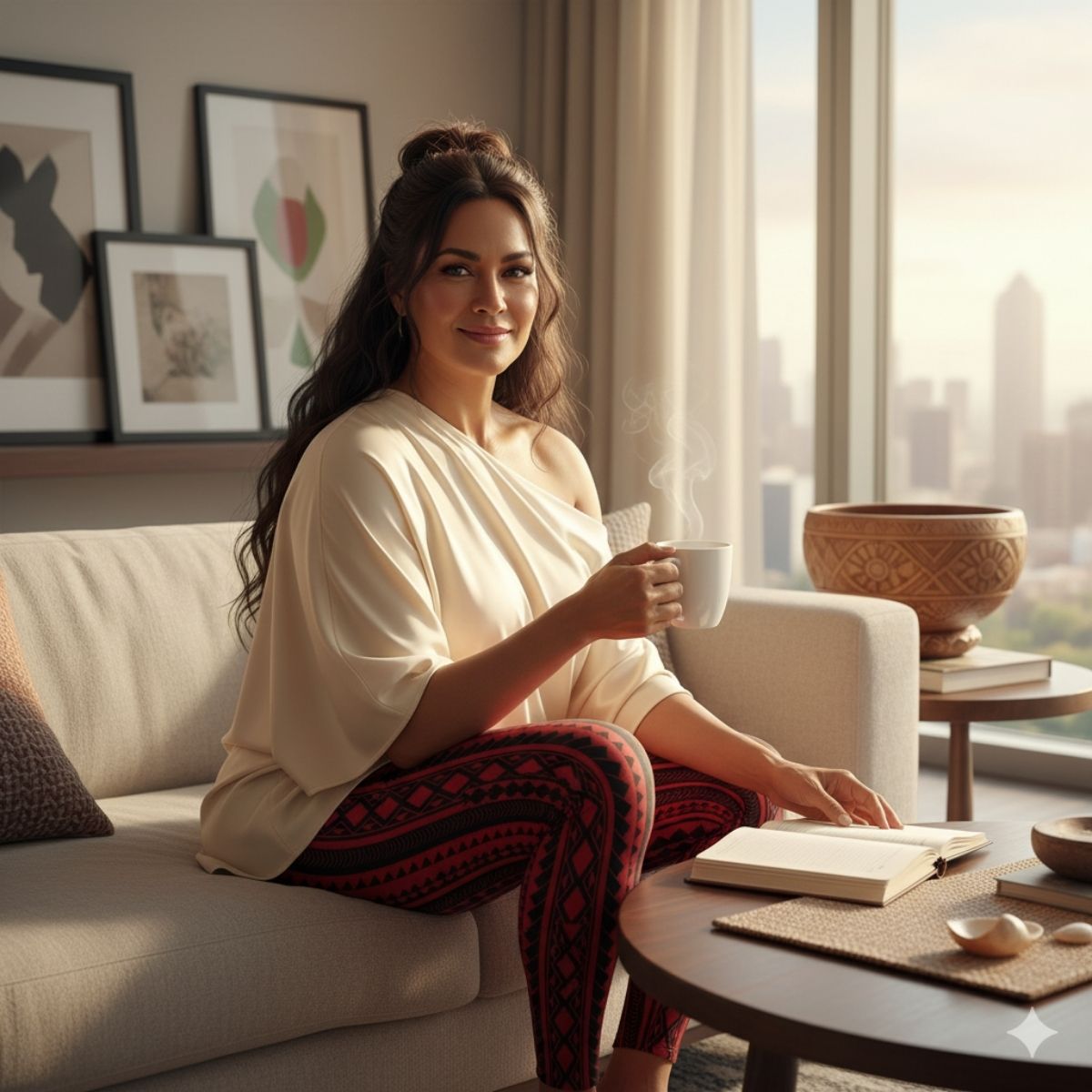 IslandFlex Mid-Rise Leggings - Red Warrior - AU/NZ/USA