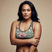 Islandflex Seamless Sports Bra - Solosolo Blooms - AU/NZ/USA - The Koko Samoa