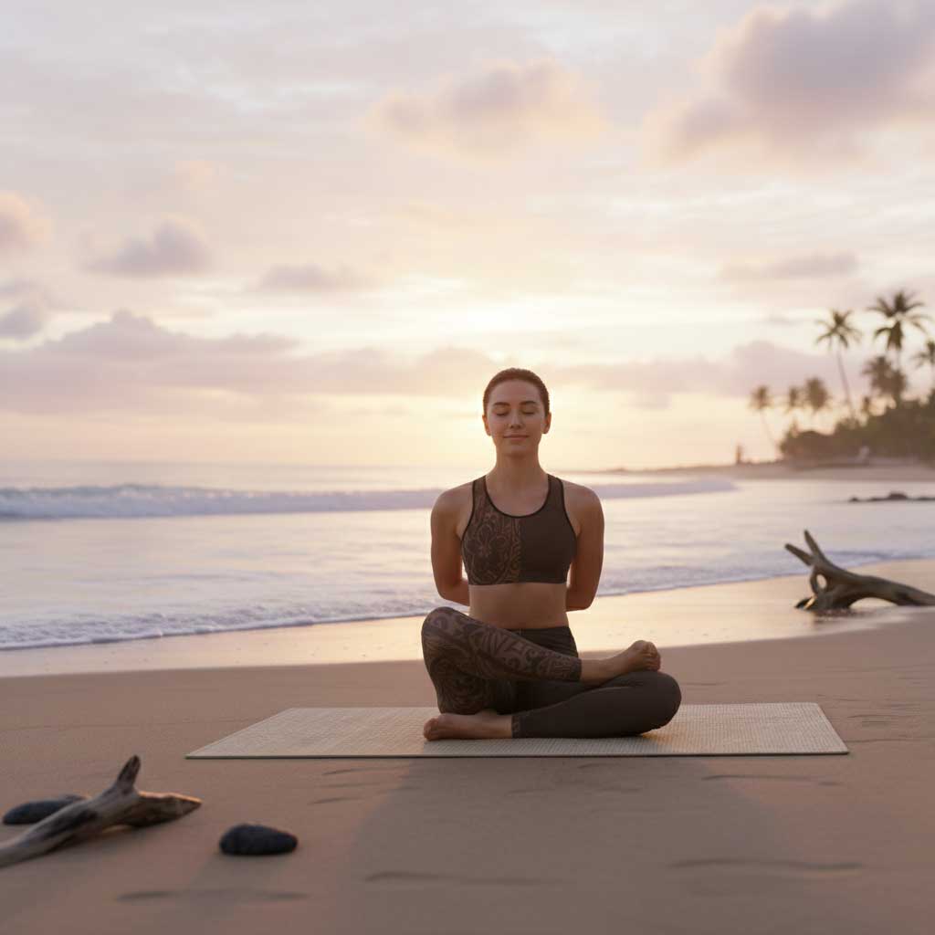 IslandFlex Mid-Rise Leggings - Bloom Mocha Mousse - AU/NZ/USA