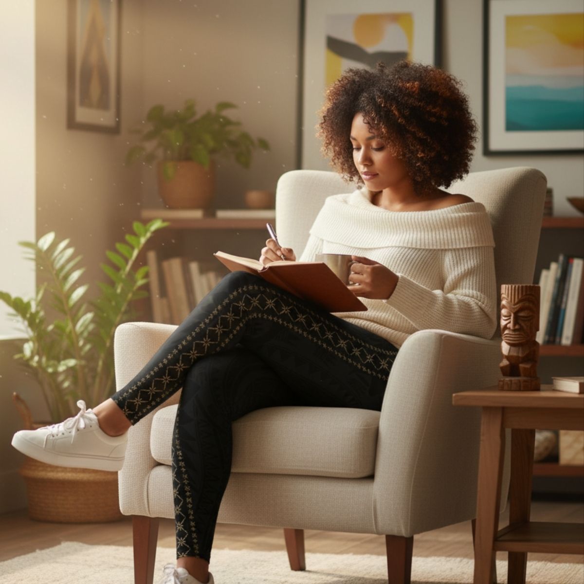 IslandPlus - 2XL to 6XL Leggings - Malu - AU/NZ/USA - The Koko Samoa