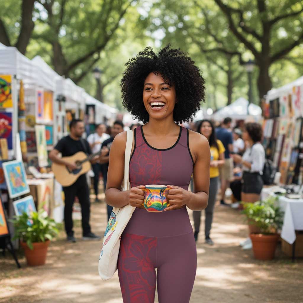 IslandPlus - 2XL to 6XL Leggings - Winterberry Red - AU/NZ/USA - The Koko Samoa