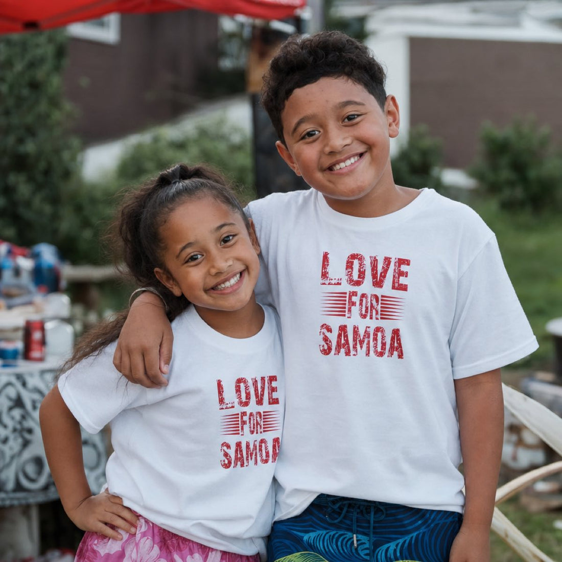 Kids Heavy Cotton Tee - Love for Samoa - AU/NZ - The Koko Samoa