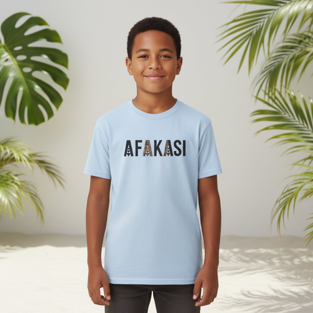 Kids Tee - Afakasi - AU/NZ/USA - The Koko Samoa