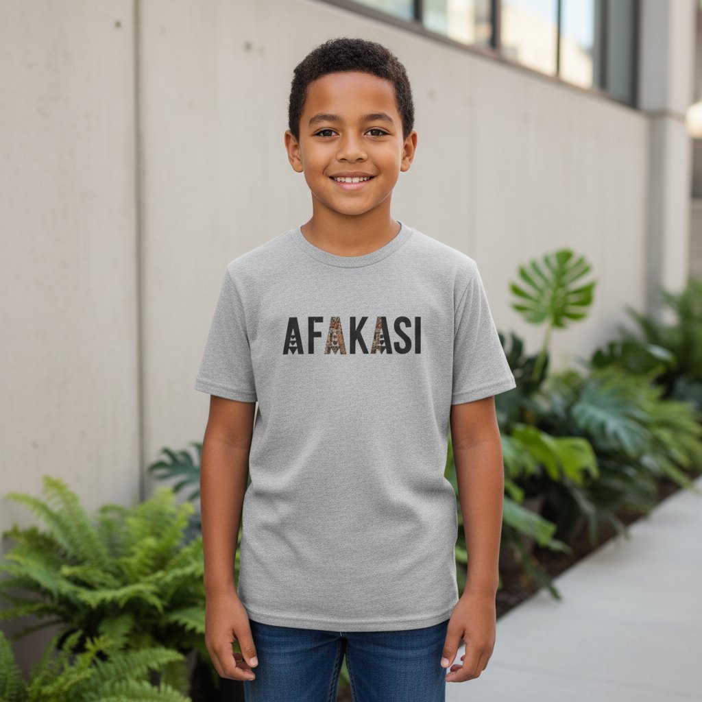 Kids Tee - Afakasi - AU/NZ/USA - The Koko Samoa
