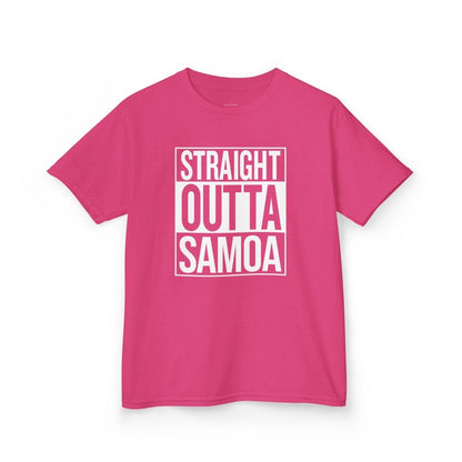 Kids Unisex Cotton Tee - Straight Outta Samoa - AU/NZ - The Koko Samoa