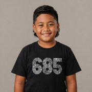 Kids unisex T-shirt by The Print Bar, featuring a colorful tropical design on a comfortable kids' clothing tee.