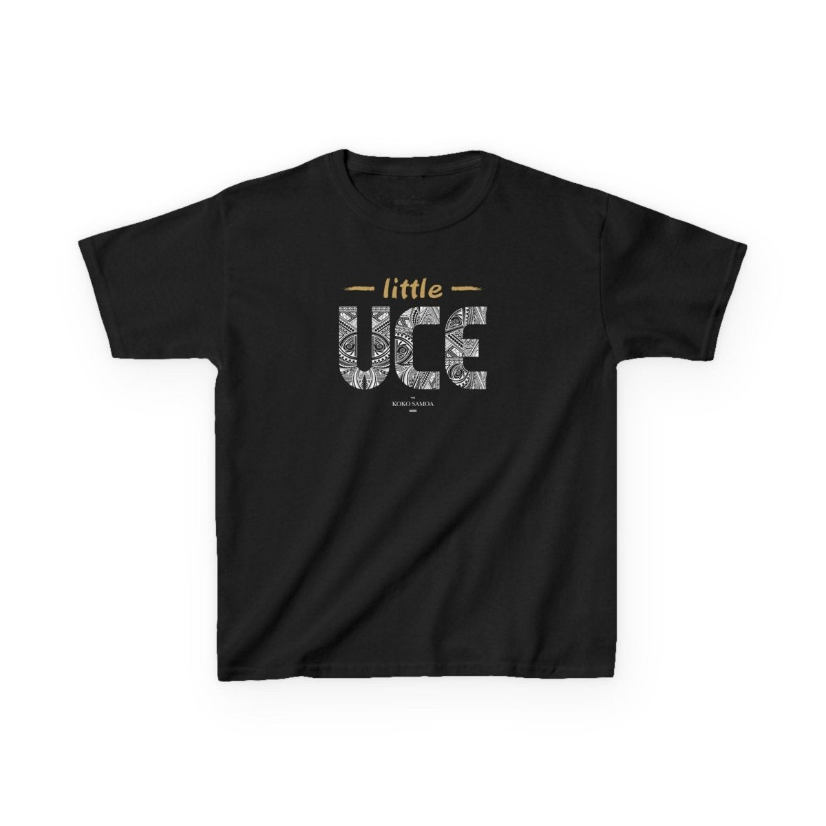 Kids unisex Little Uce T-shirt by The Print Bar, featuring colorful tropical print on a comfortable kids' clothing tee.