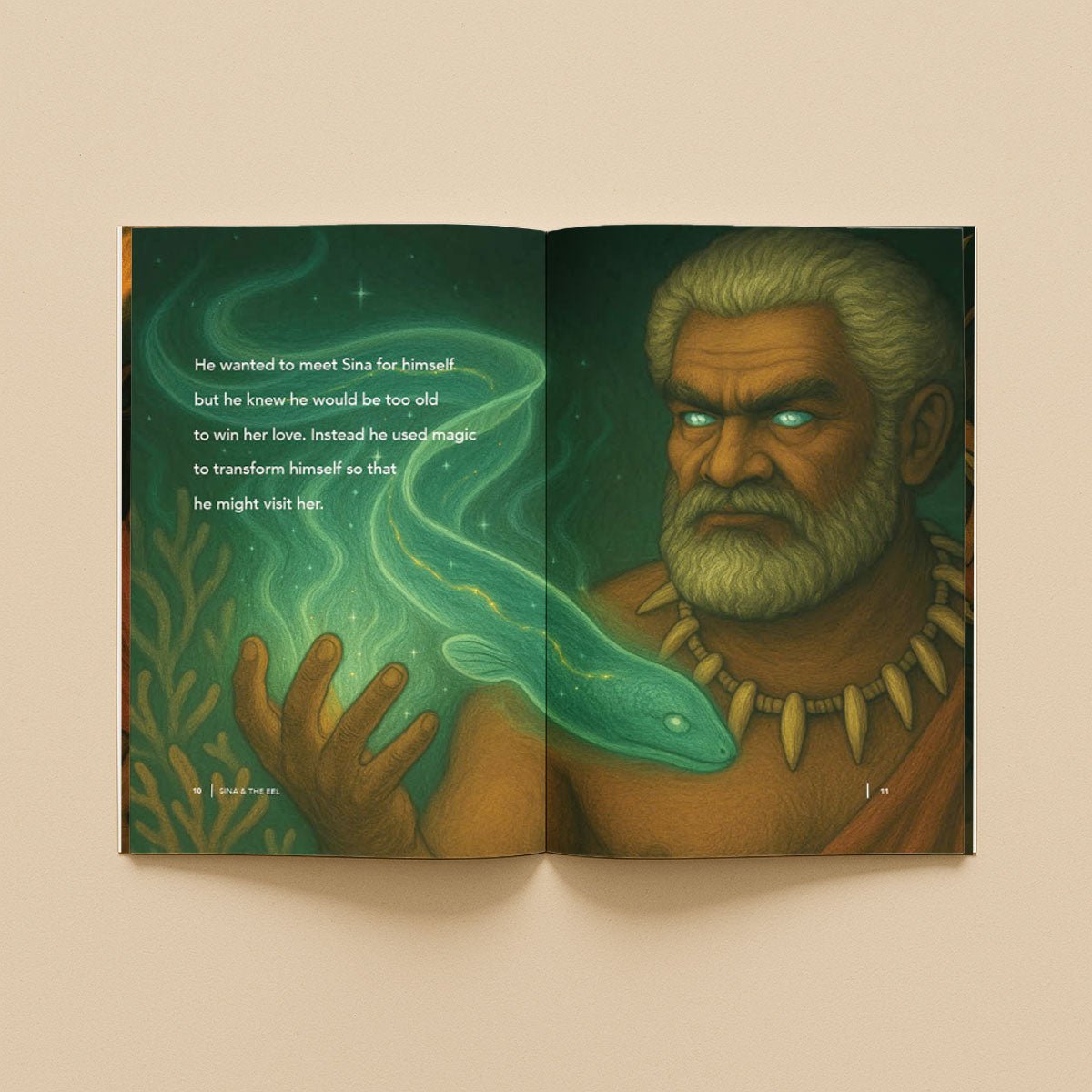 Softcover book titled "Sina & The Eel" by Lulu Direct, featuring colorful cover art of a girl and an eel.