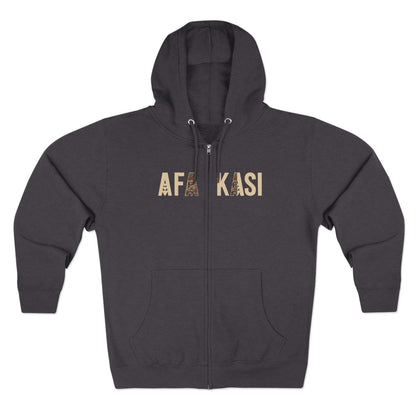 Unisex Zip Hoodie - AFAKASI - AU/NZ/USA - The Koko Samoa