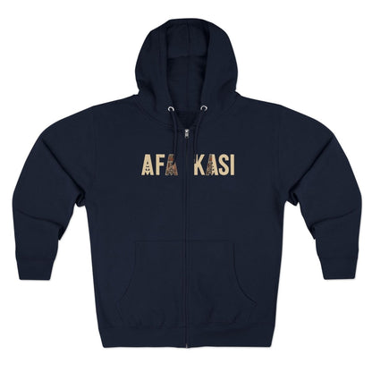 Unisex Zip Hoodie - AFAKASI - AU/NZ/USA - The Koko Samoa