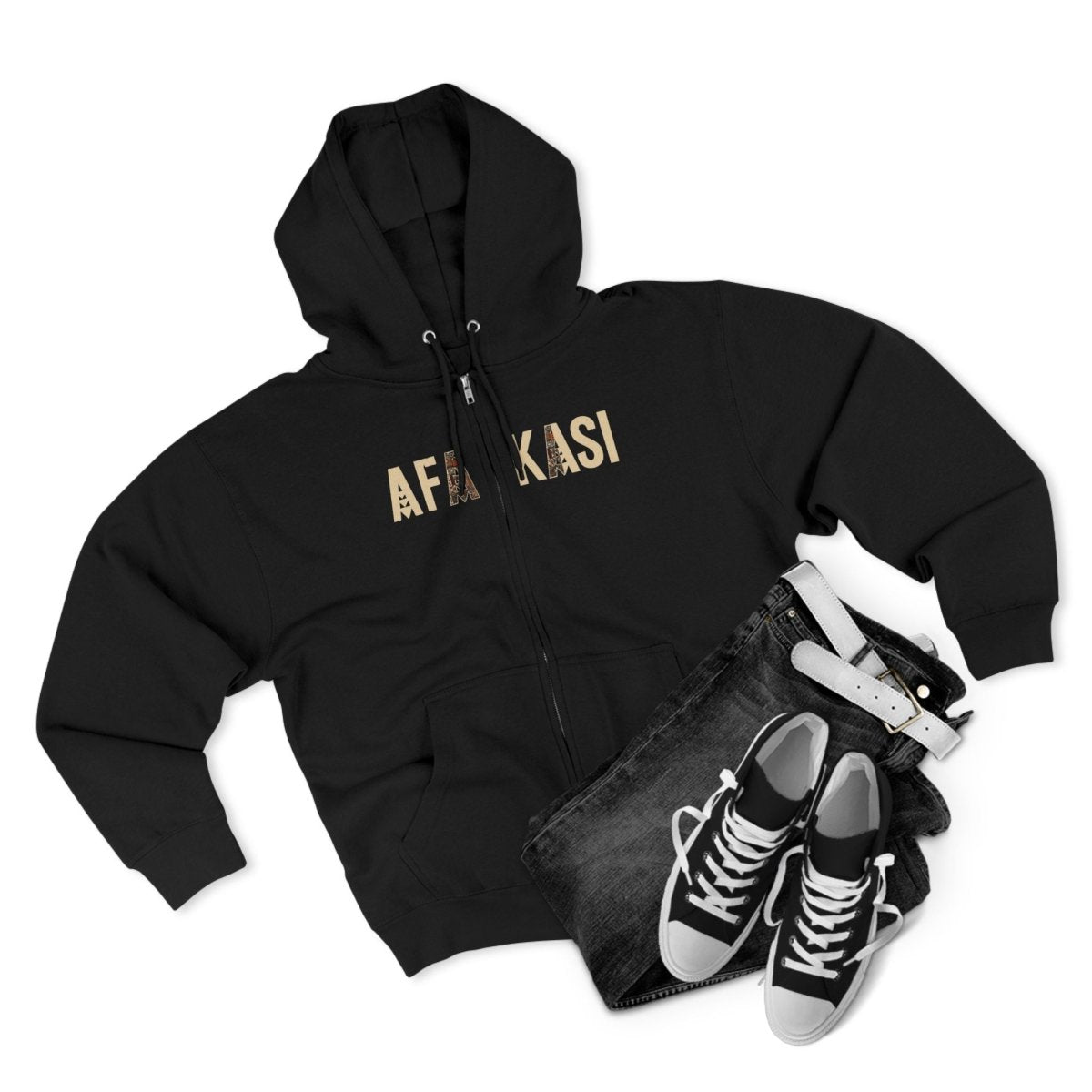Unisex Zip Hoodie - AFAKASI - AU/NZ/USA - The Koko Samoa