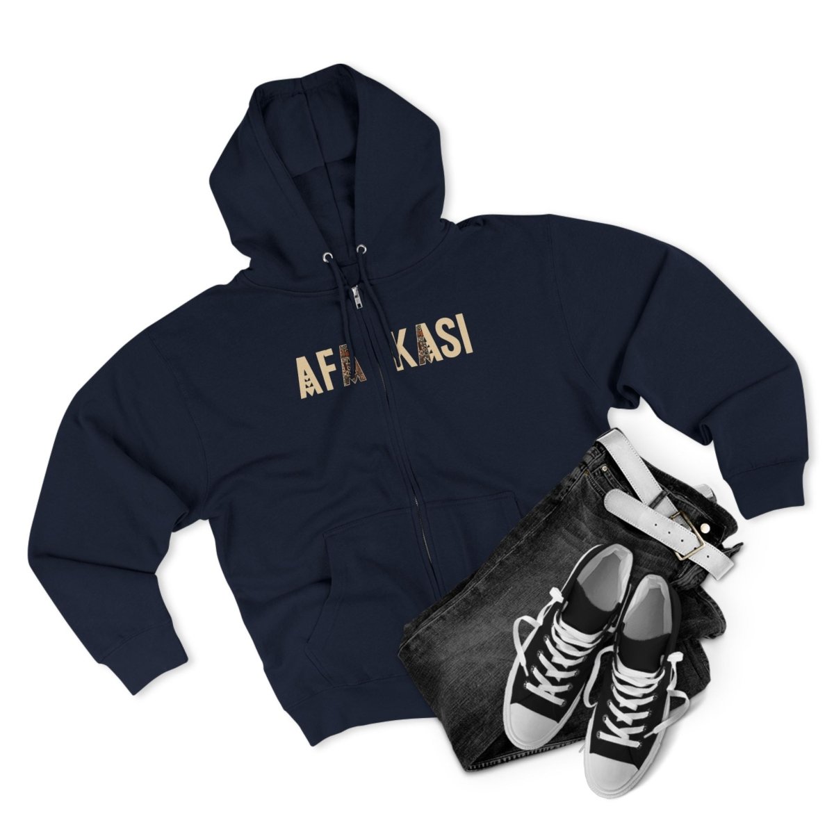 Unisex Zip Hoodie - AFAKASI - AU/NZ/USA - The Koko Samoa
