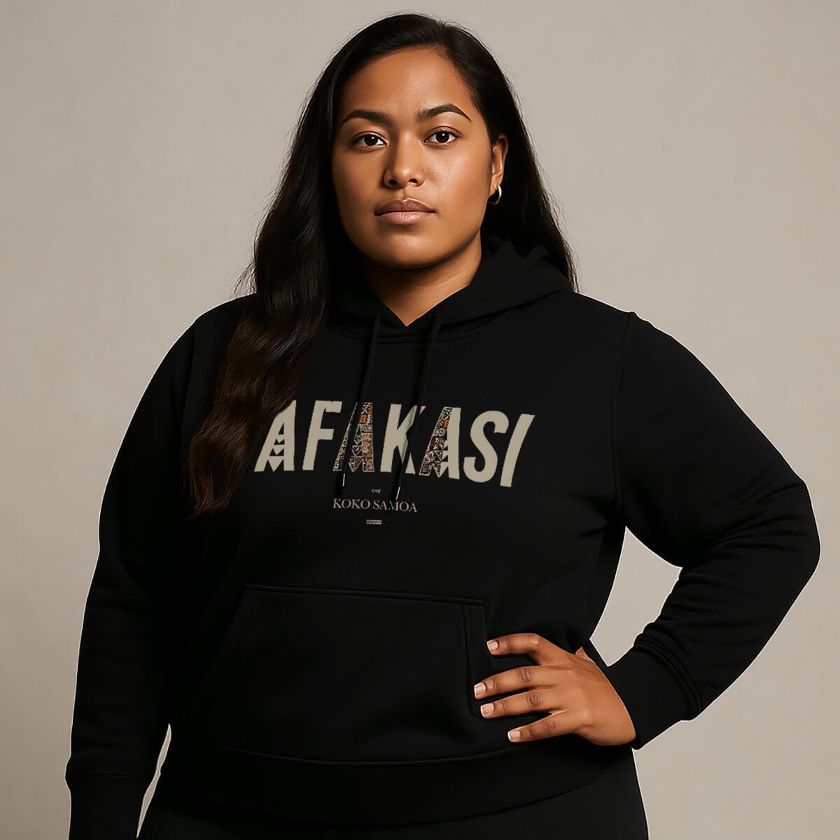 White IslandHeavy™ hoodie, plus 2XL-5XL, featuring bold design, perfect for Afakasi, USA, with a comfortable fit.