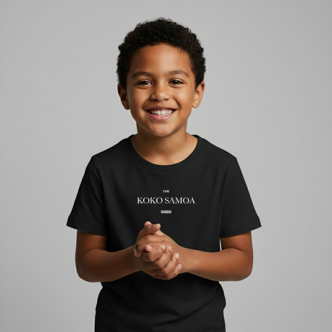Kids unisex black T-shirt from The Brand Classic featuring a monster digital print, perfect for children's casual wear.
