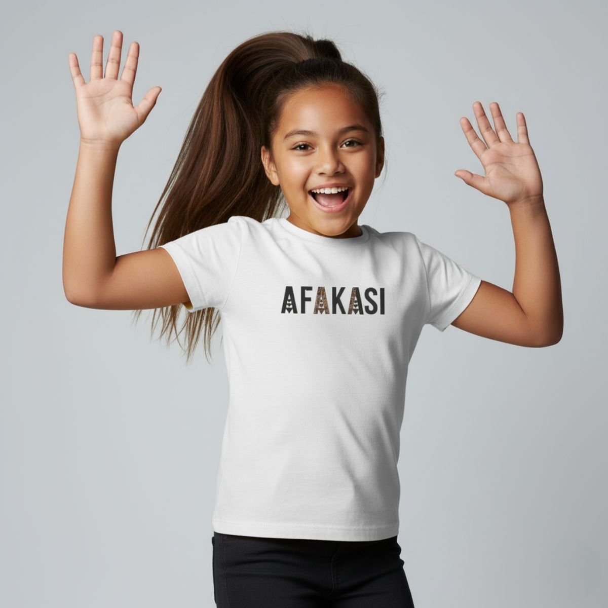 Kids unisex navy T-shirt by The Print Bar featuring a monster digital print, suitable for children in AU/NZ sizes.