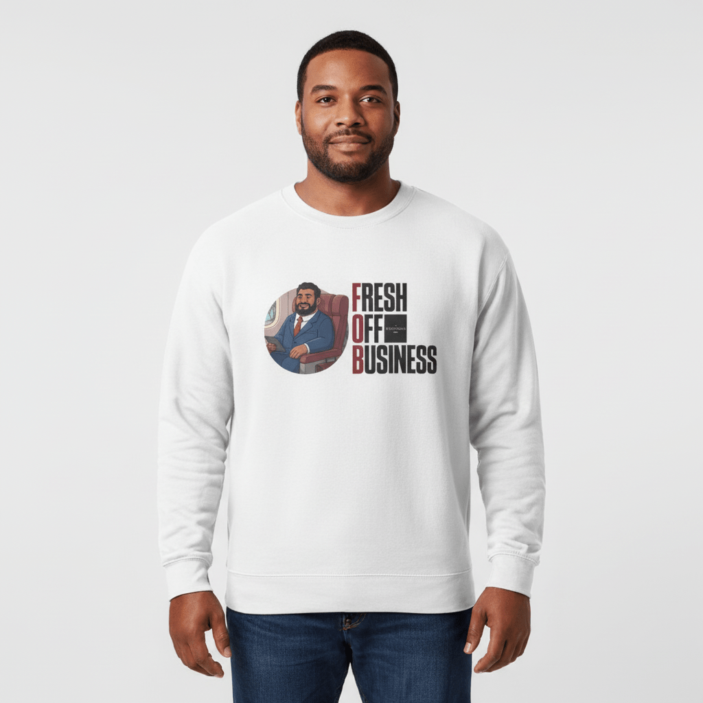 Unisex Heavy Sweatshirt - Fresh Off Business - Personalized - USA - The Koko Samoa