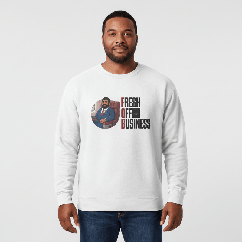Unisex Heavy Sweatshirt - Fresh Off Business - Personalized - USA - The Koko Samoa