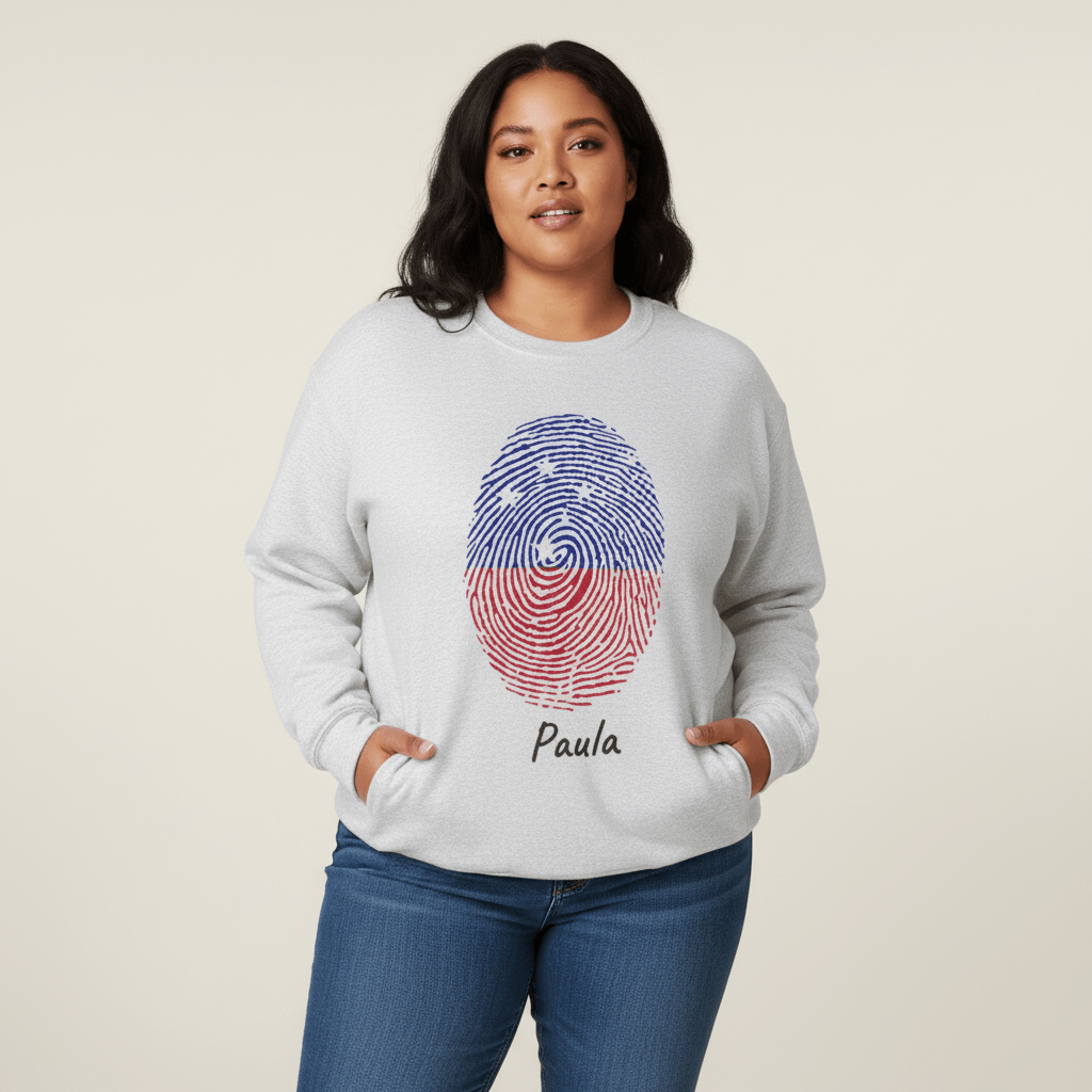 Unisex heavy sweatshirt by The Print Bar featuring a monster digital print on ash-colored fabric, personalized design.