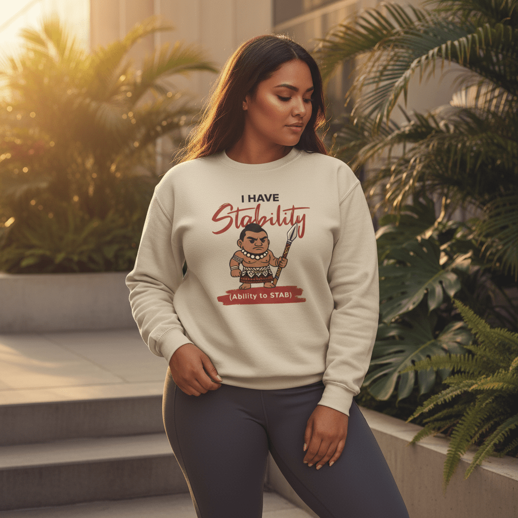 Unisex heavy gray sweatshirt featuring a monster digital print, ideal for casual wear and comfort.