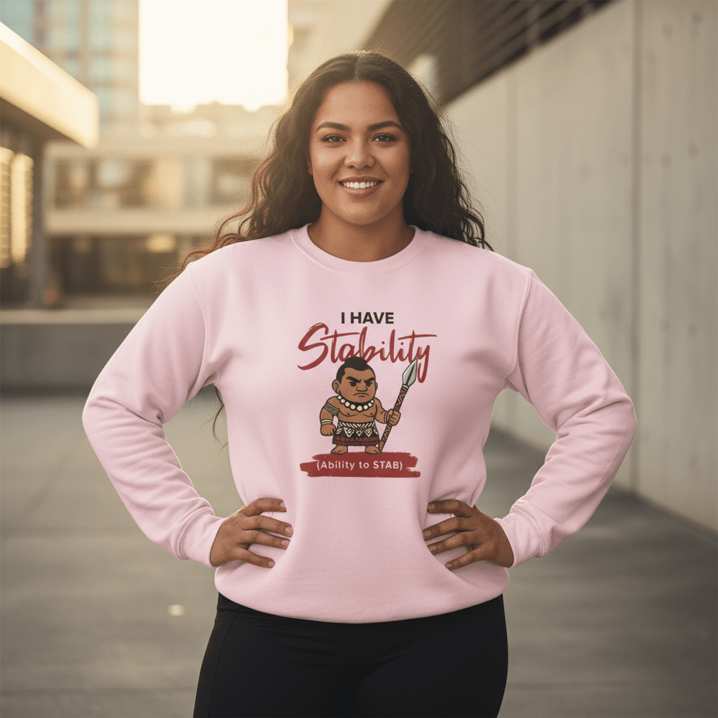 Unisex heavy sweatshirt featuring a monster digital print on ash-colored fabric.