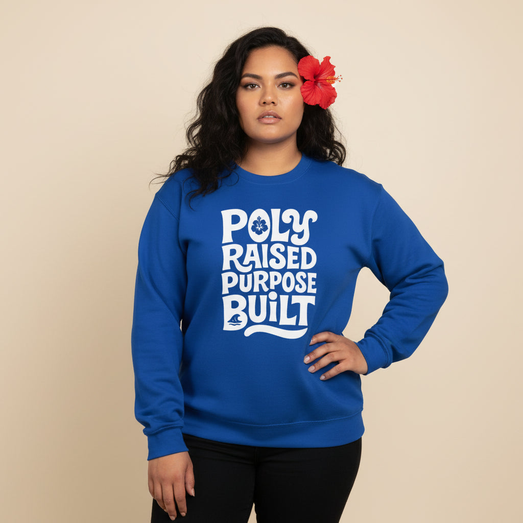 Unisex Heavy Sweatshirt - Poly Raised - Personalised - AU/NZ