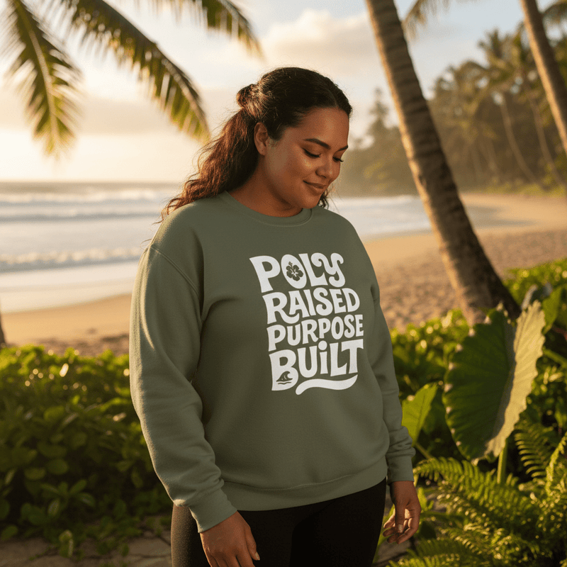 Unisex Heavy Sweatshirt - Poly Raised - Personalized - USA - The Koko Samoa