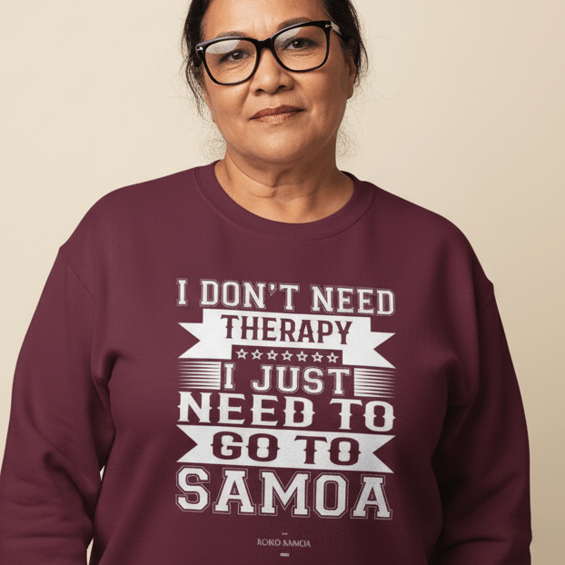 Unisex Heavy Sweatshirt - Therapy - Personalized - USA - The Koko Samoa
