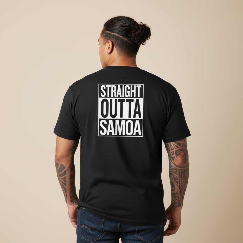 Heavy Unisex Tee - Straight Outta Samoa - AU/NZ
