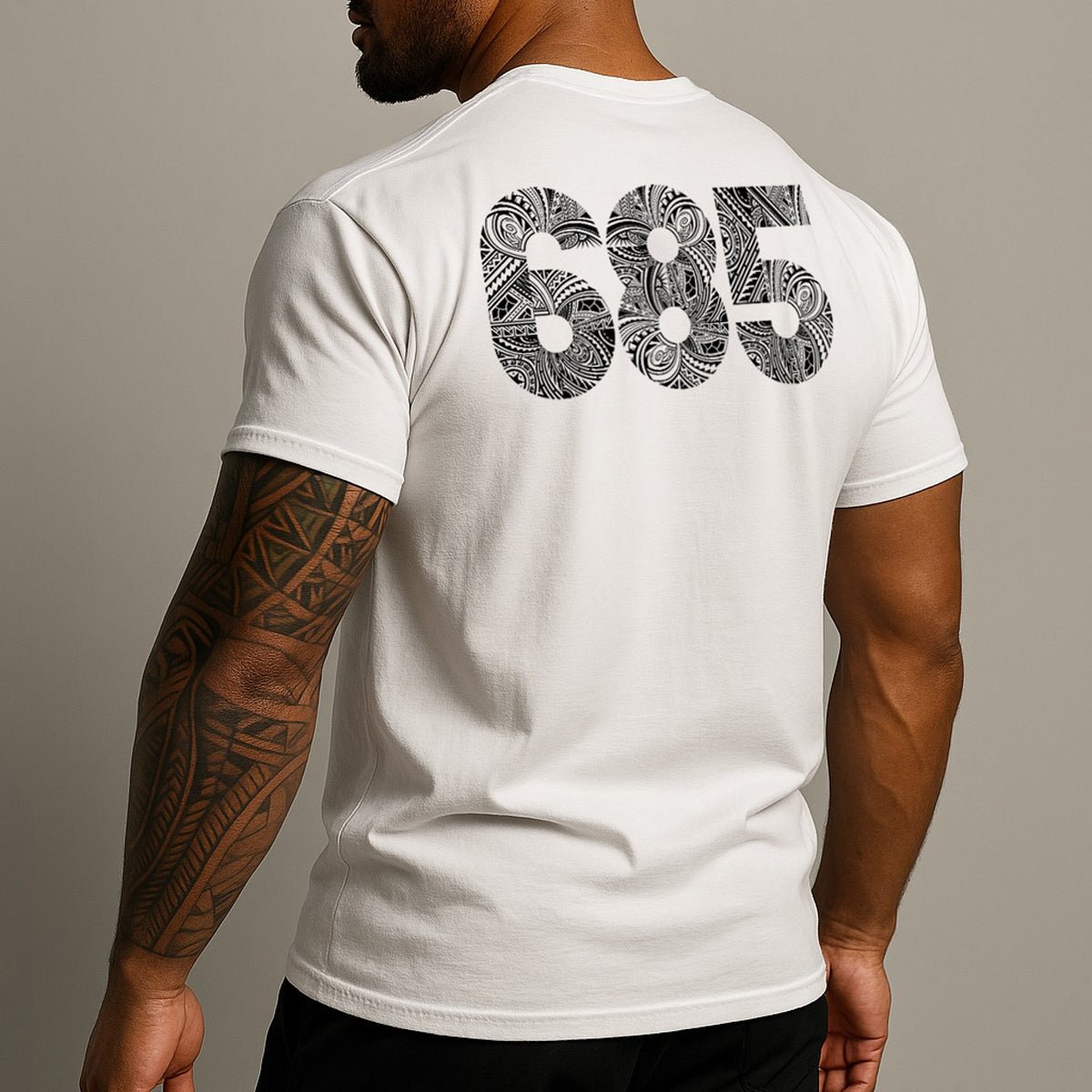 White unisex heavy T-shirt by The Print Bar featuring a monster digital design on the front.