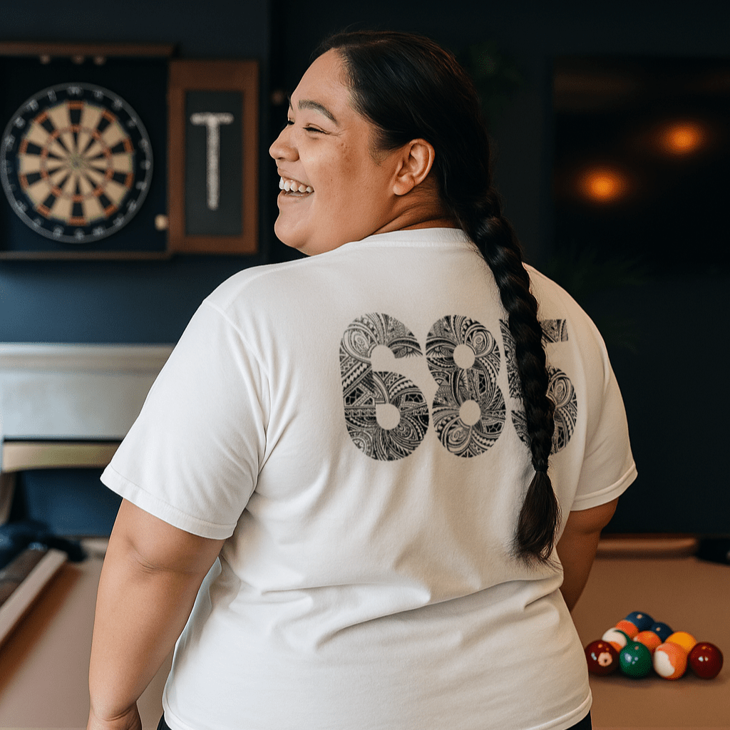 Black unisex heavy tee by The Print Bar featuring a monster digital print on soft cotton fabric.