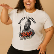 Soft unisex T-shirt featuring a digital monster design, in a comfortable fit with "300 Cousins USA" print.