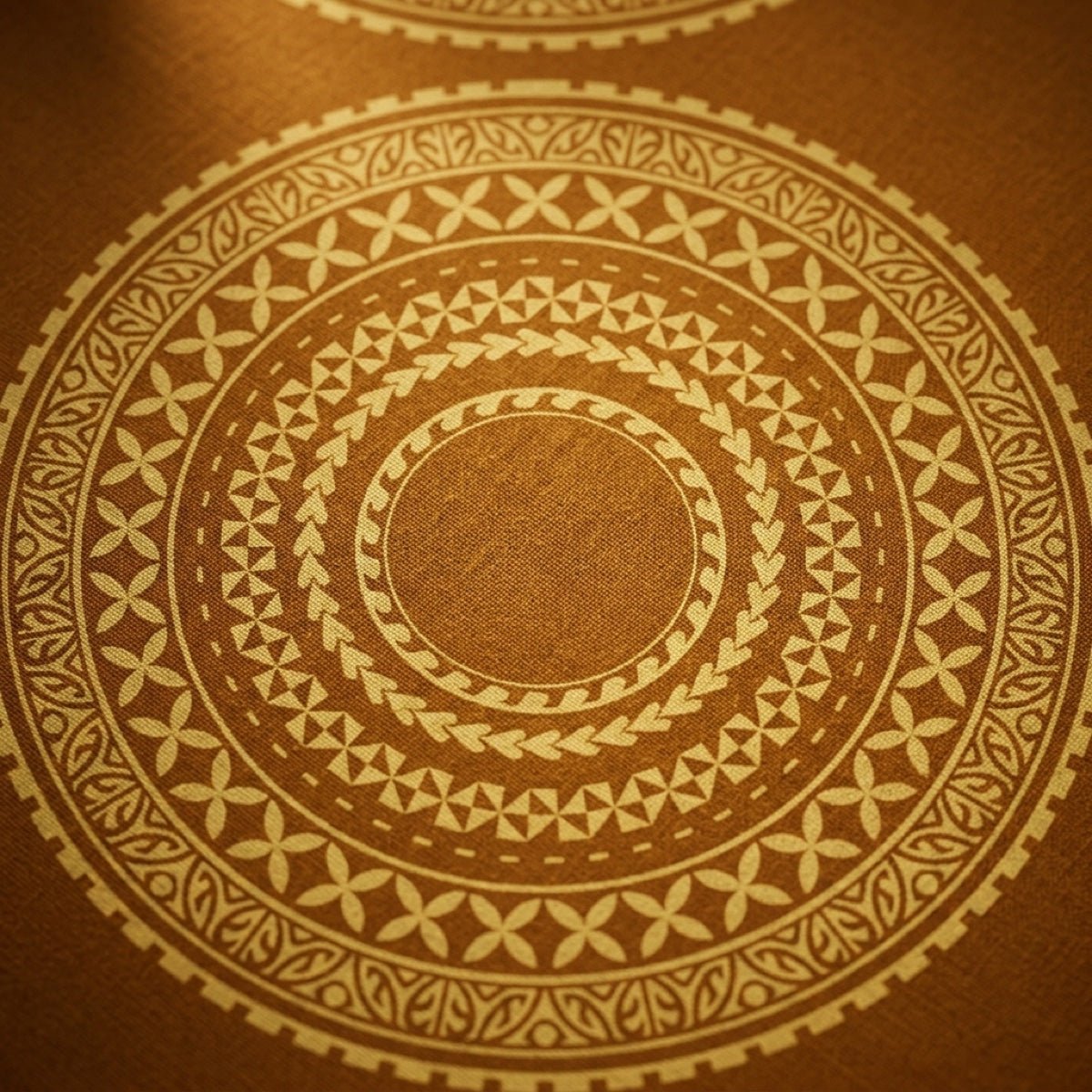 Golden Sun multipurpose Lavalava featuring vibrant sun design, versatile fabric for traditional and casual wear.